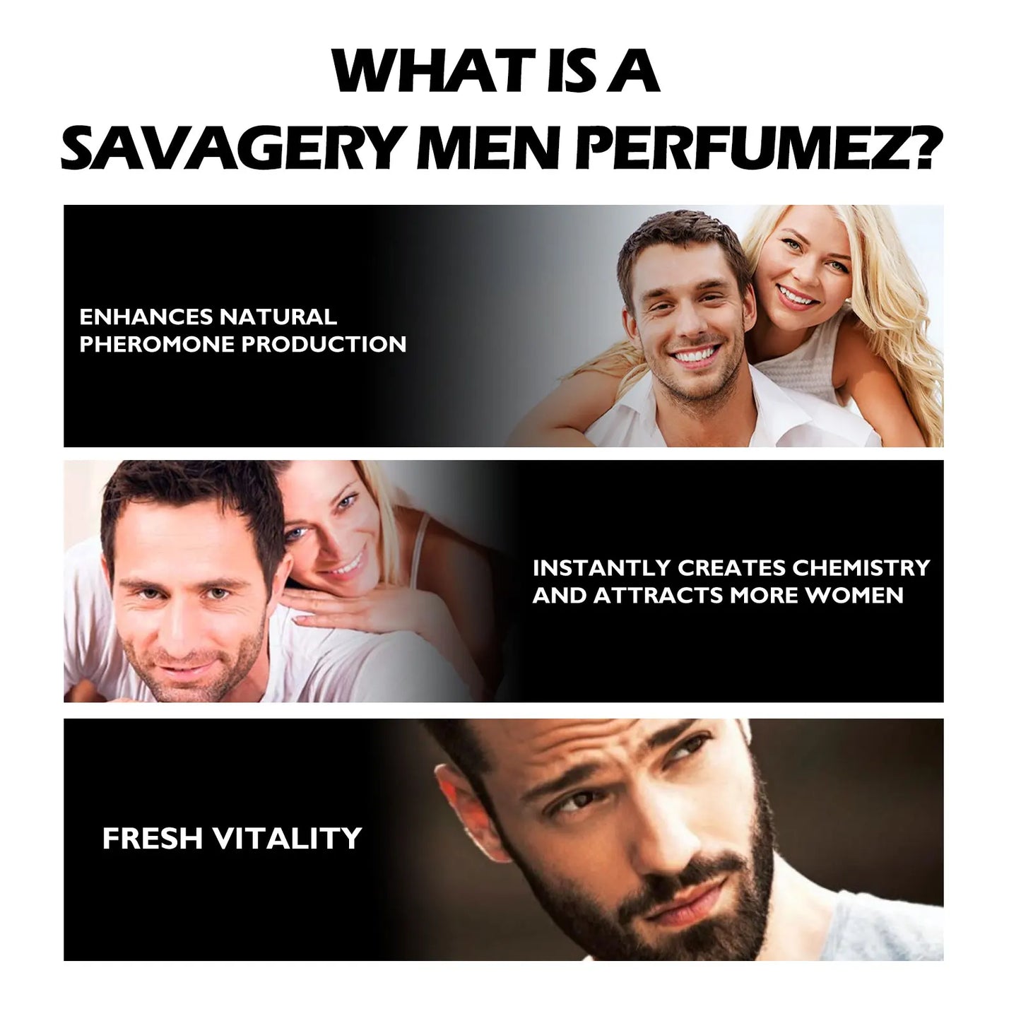 Men's Perfume Spray – Long-Lasting Fresh Floral Scent with Pheromones